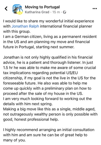 Jonathan Ralph testimonial 1